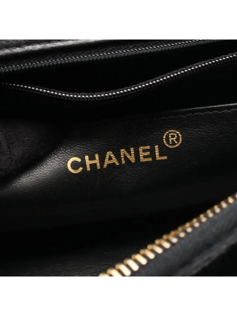Chanel Backpack Quilted Black Fabric